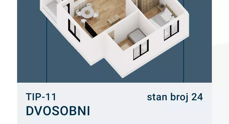 Dvosoban stan | 4zida