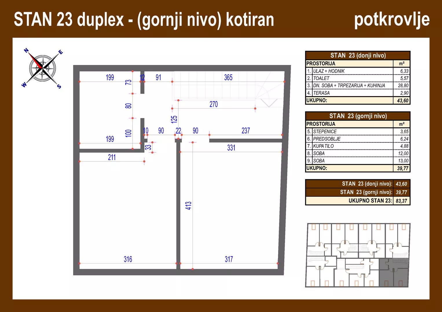 Trosoban stan | 4zida