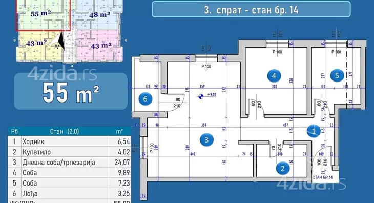 Dvoiposoban stan | 4zida