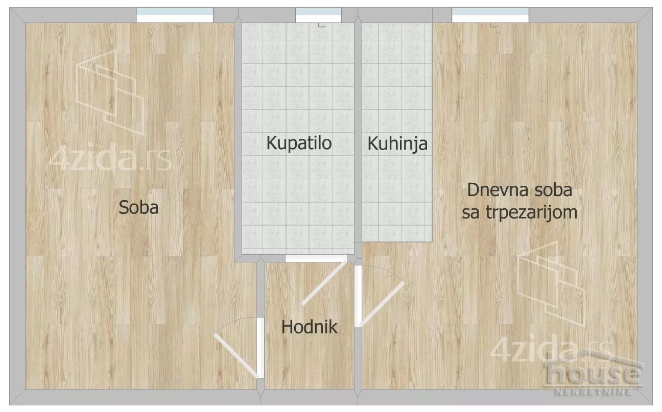 Jednoiposoban stan | 4zida