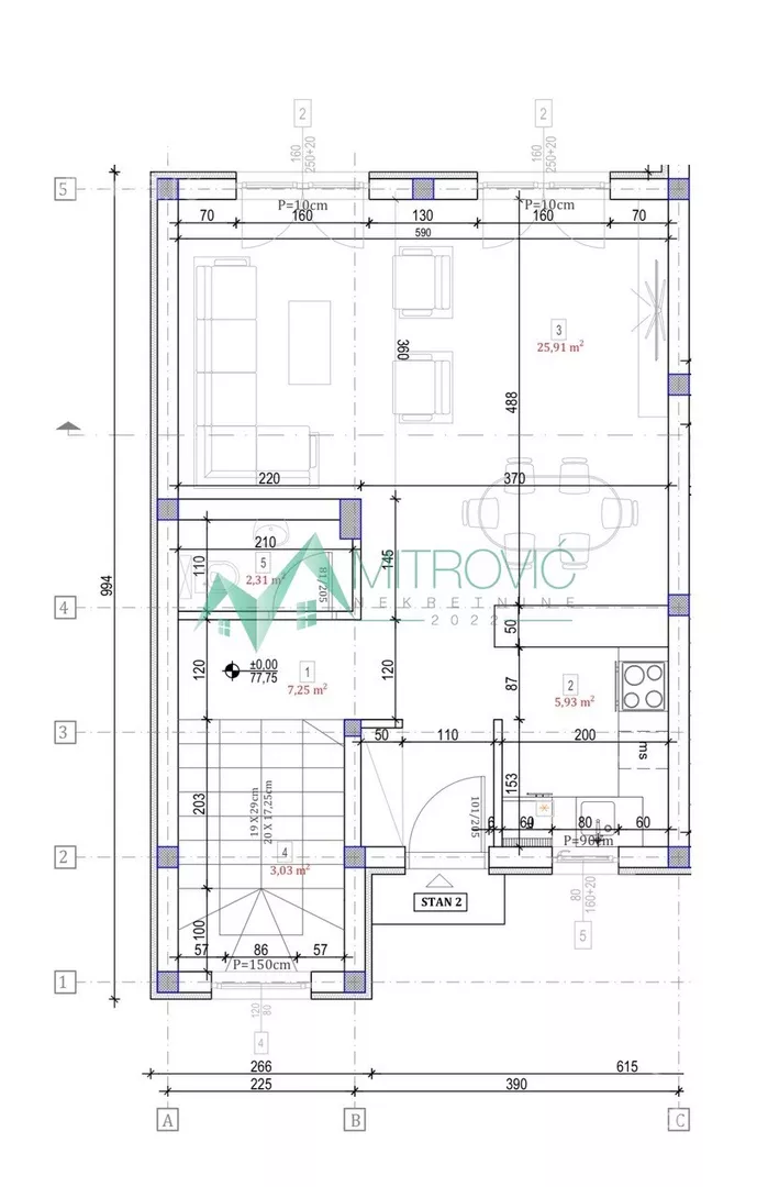 Četvoroiposoban stan | 4zida