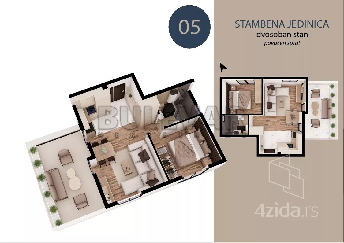 Dvosoban stan | 4zida