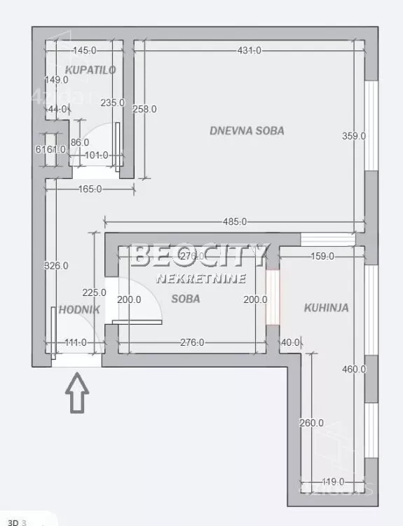 Jednoiposoban stan | 4zida