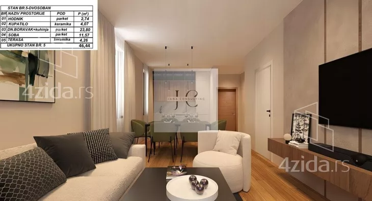 Dvosoban stan | 4zida