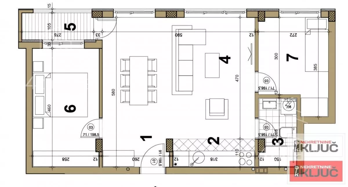 Trosoban stan | 4zida
