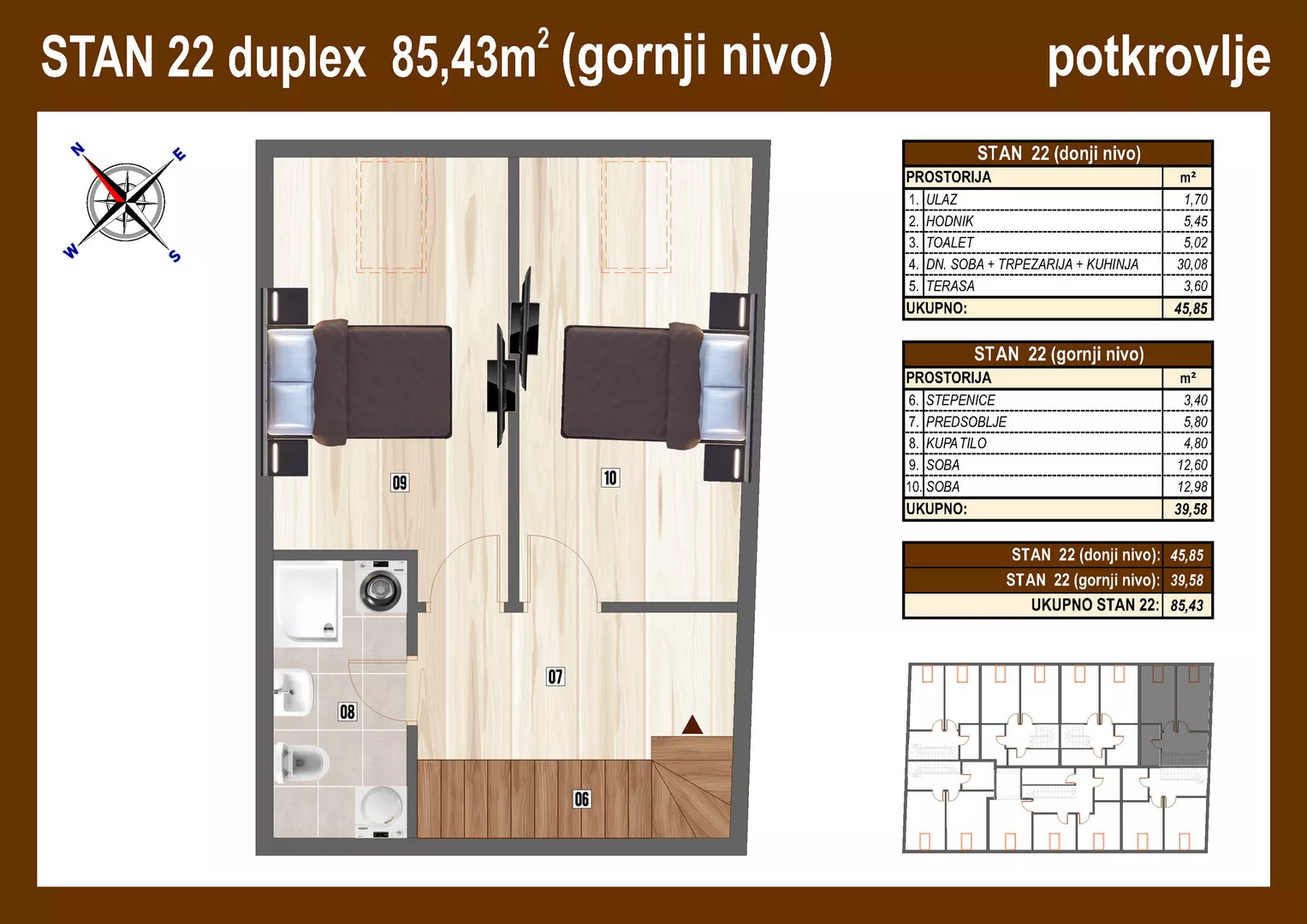 Trosoban stan | 4zida