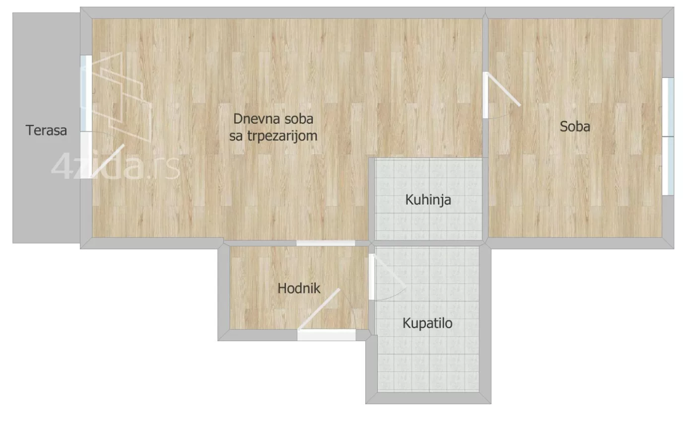 Dvosoban stan | 4zida