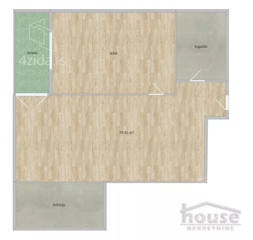 Jednoiposoban stan | 4zida