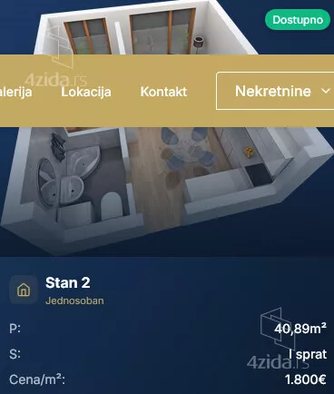 Dvosoban stan | 4zida