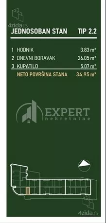 Jednosoban stan | 4zida