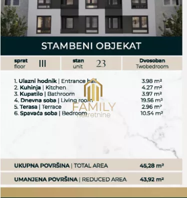 Dvosoban stan | 4zida