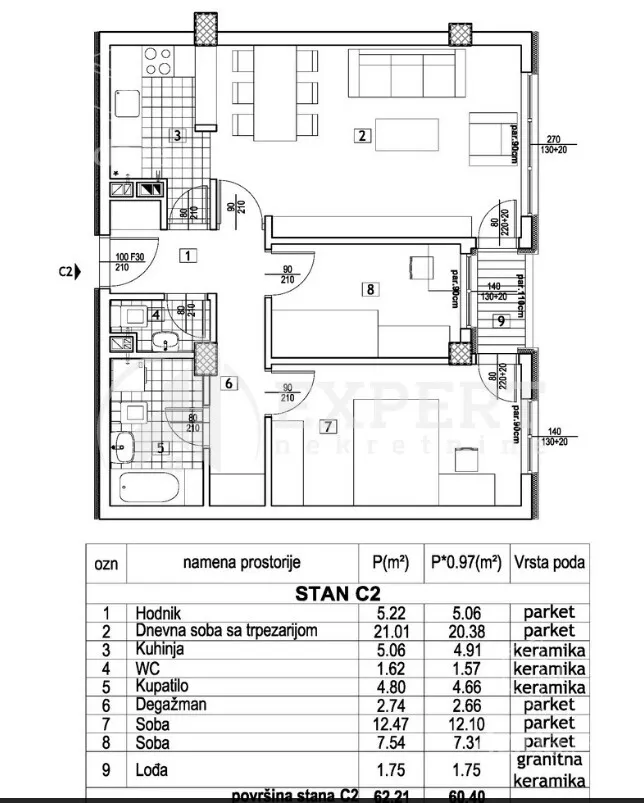 Trosoban stan | 4zida