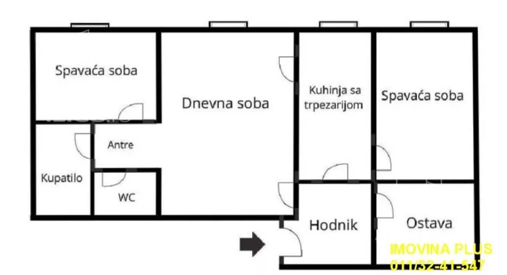 Trosoban stan | 4zida