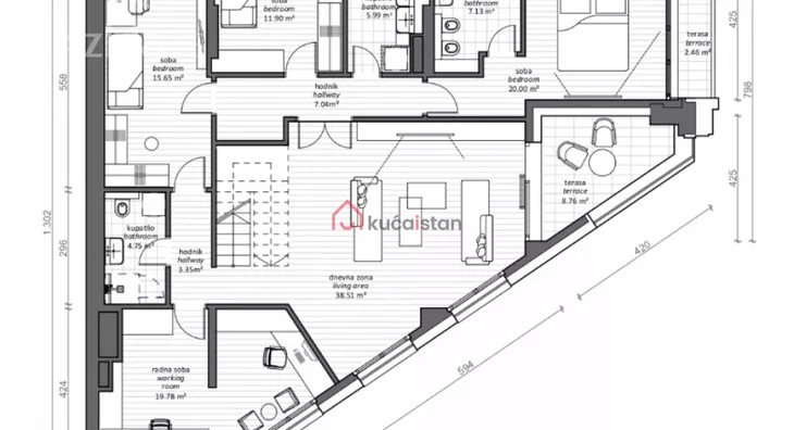 Petosoban stan | 4zida