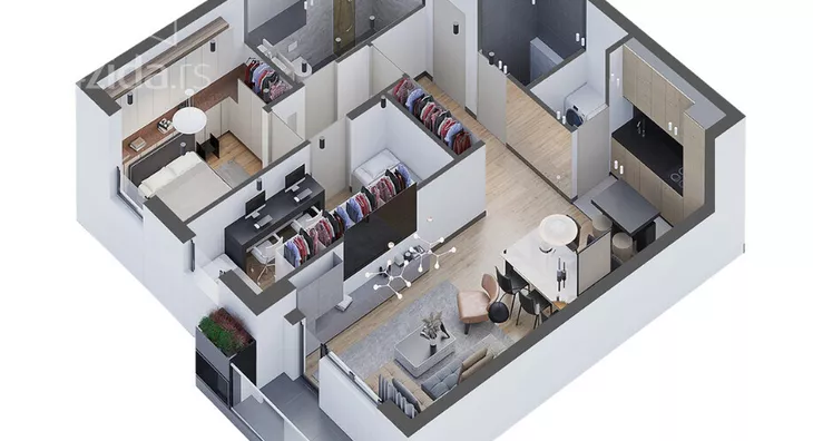 Trosoban stan | 4zida