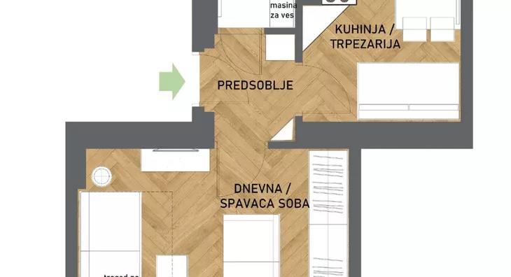 Jednosoban stan | 4zida