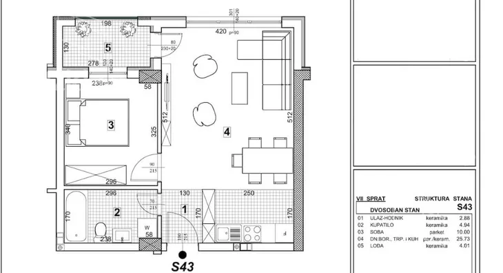 Dvosoban stan | 4zida