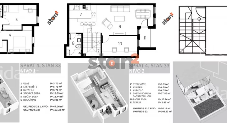 Troiposoban stan | 4zida