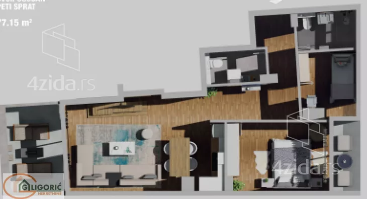 Dvoiposoban stan | 4zida