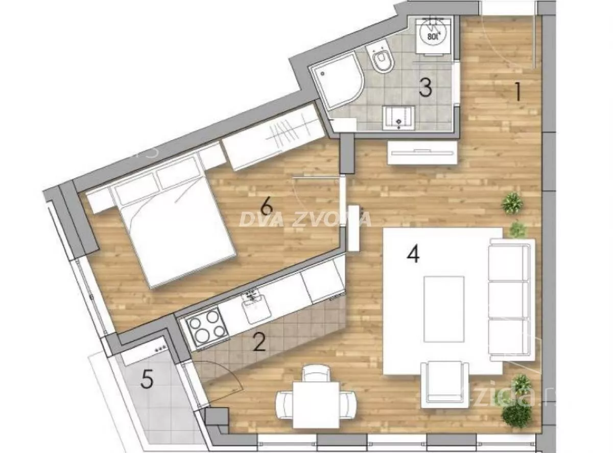 Dvosoban stan | 4zida