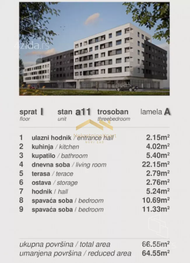 Trosoban stan | 4zida