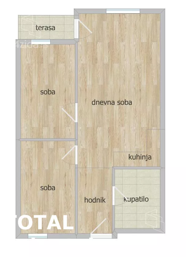 Trosoban stan | 4zida