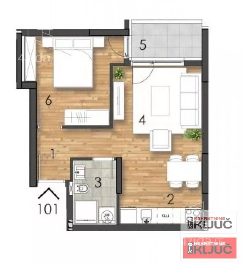 Dvosoban stan | 4zida