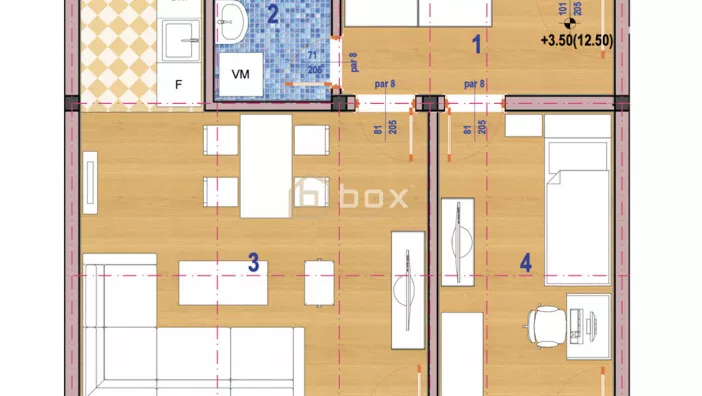 Jednoiposoban stan | 4zida