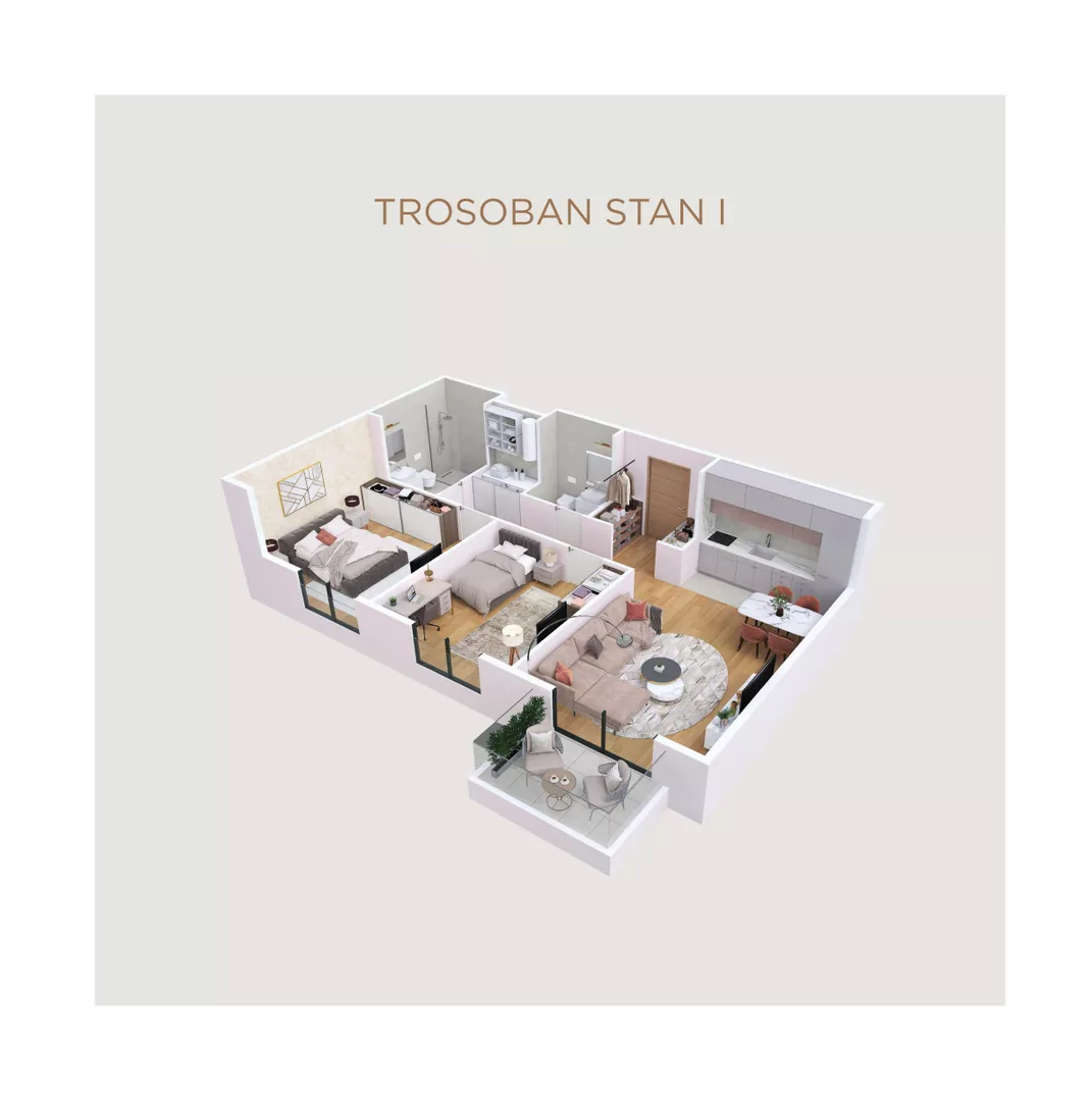 Trosoban stan | 4zida