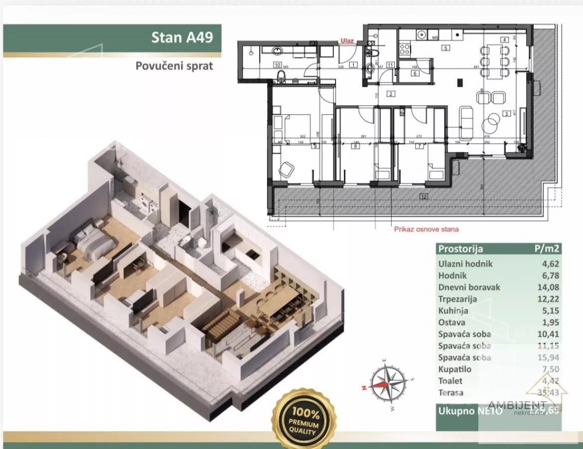 Troiposoban stan | 4zida