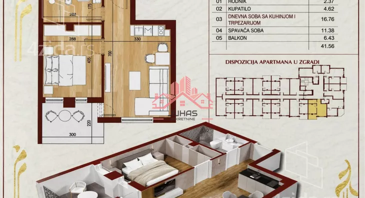 Dvosoban stan | 4zida