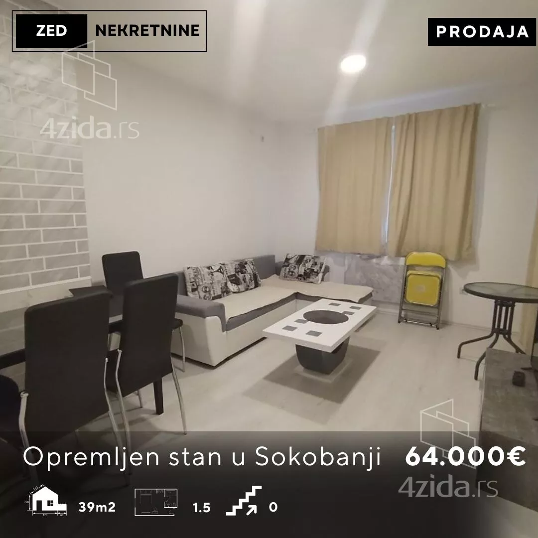 Jednoiposoban stan | 4zida