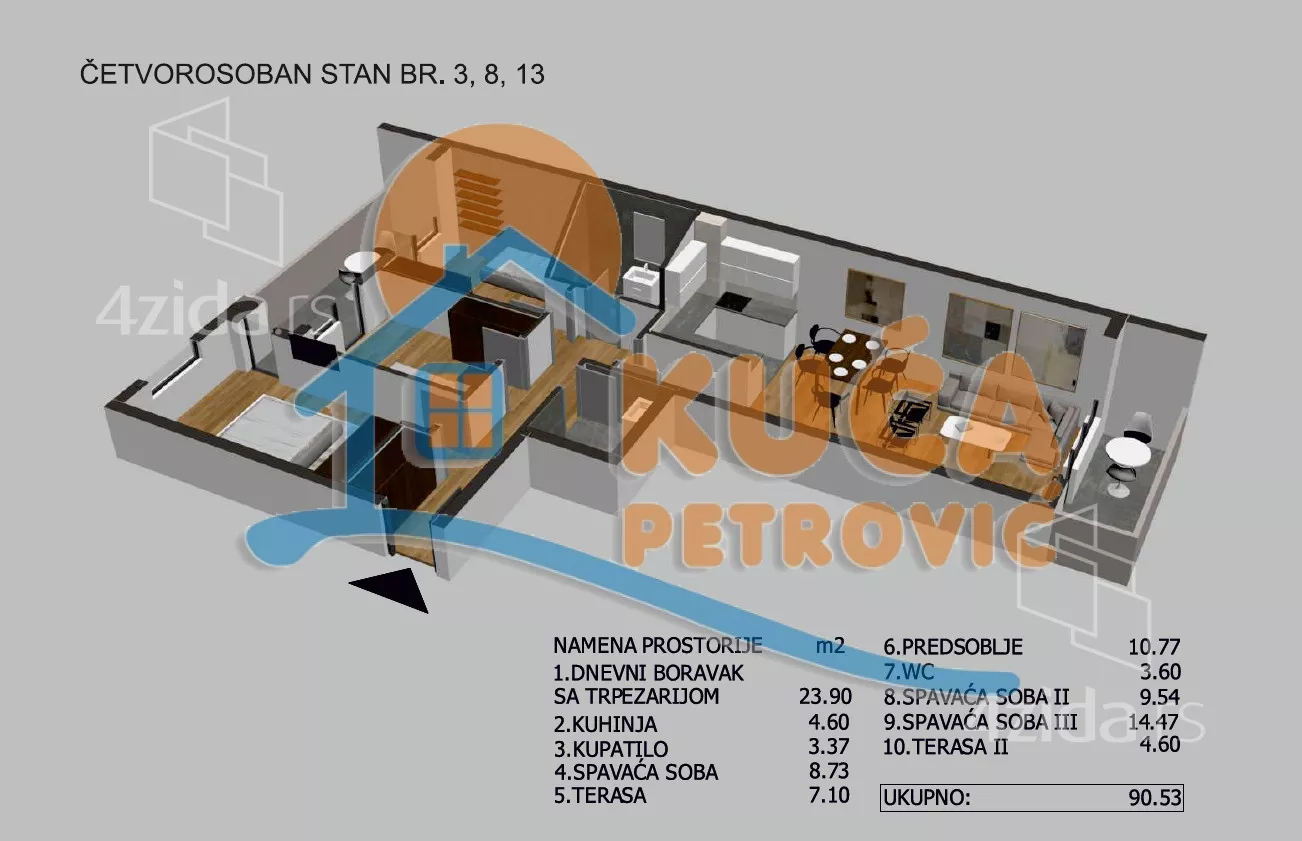 Četvorosoban stan | 4zida