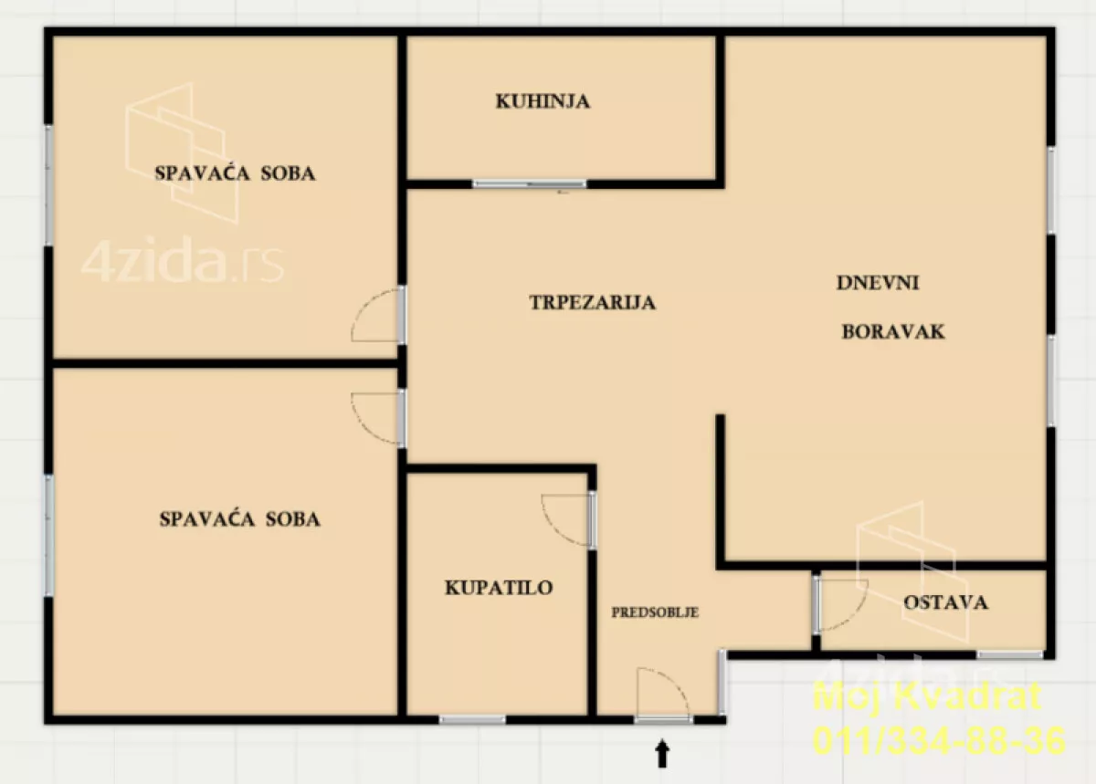 Trosoban stan | 4zida