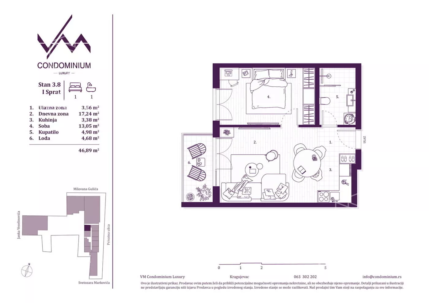 Jednoiposoban stan | 4zida
