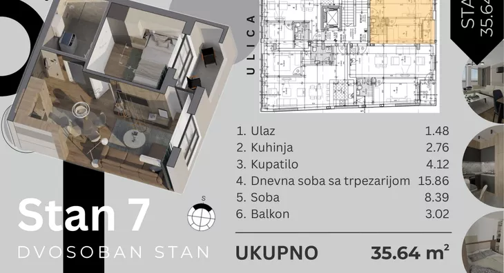 Dvosoban stan | 4zida