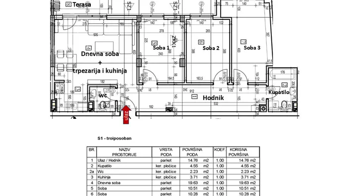 Troiposoban stan | 4zida