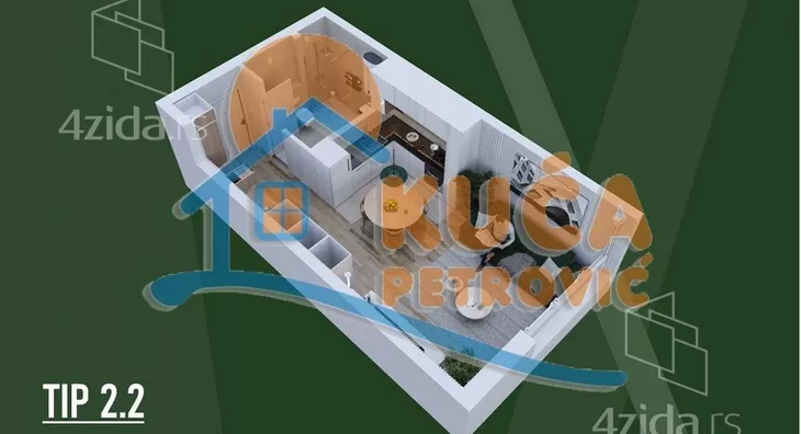 Jednosoban stan | 4zida