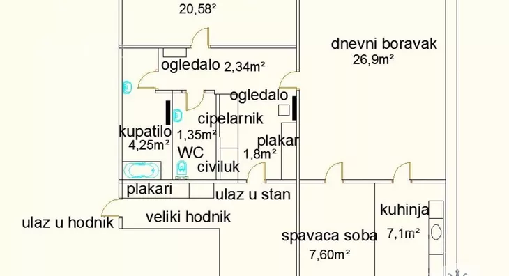 Trosoban stan | 4zida