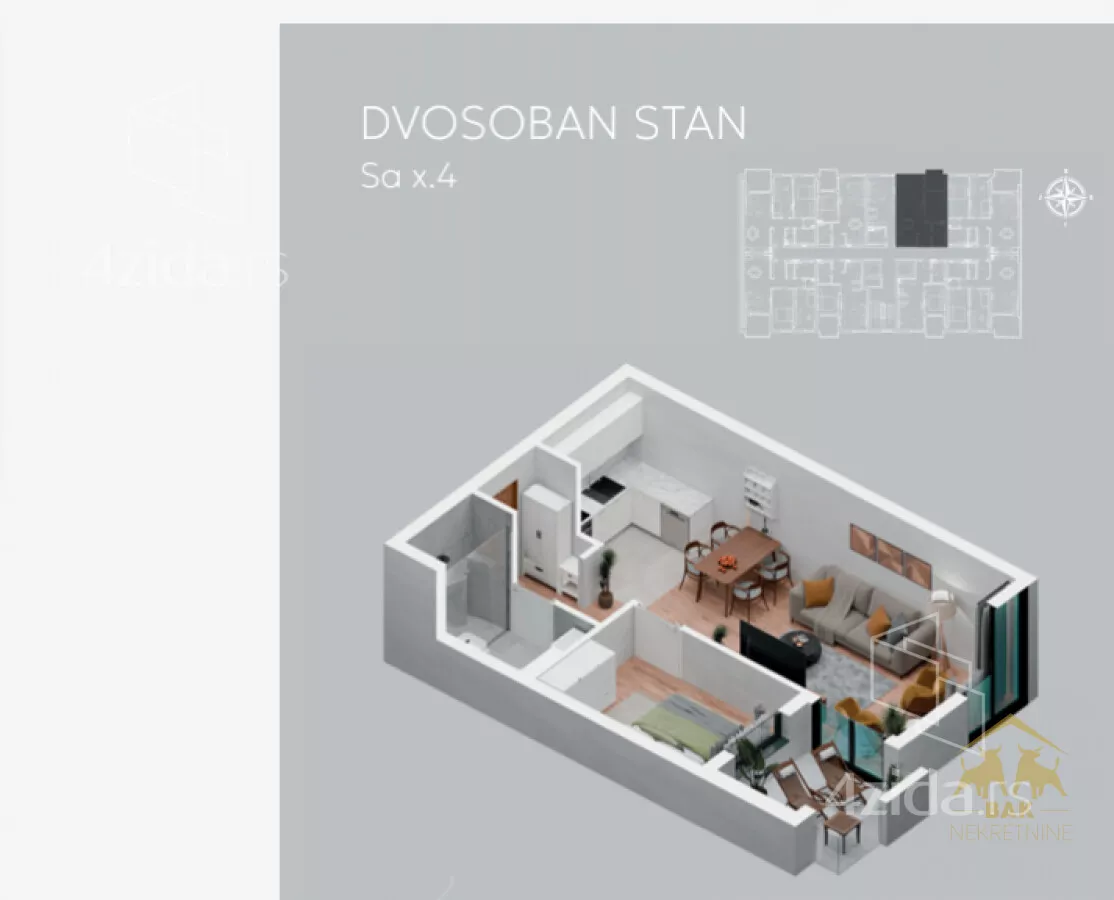 Dvosoban stan | 4zida