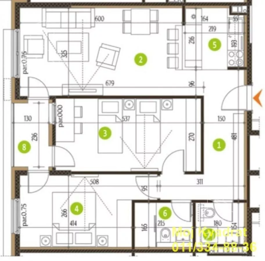 Trosoban stan | 4zida