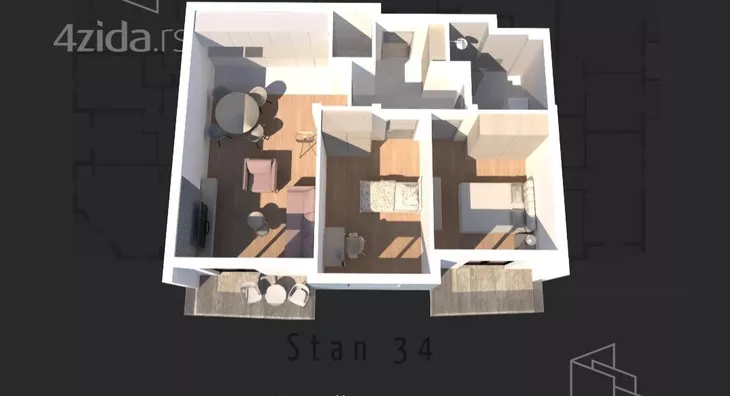 Dvosoban stan | 4zida