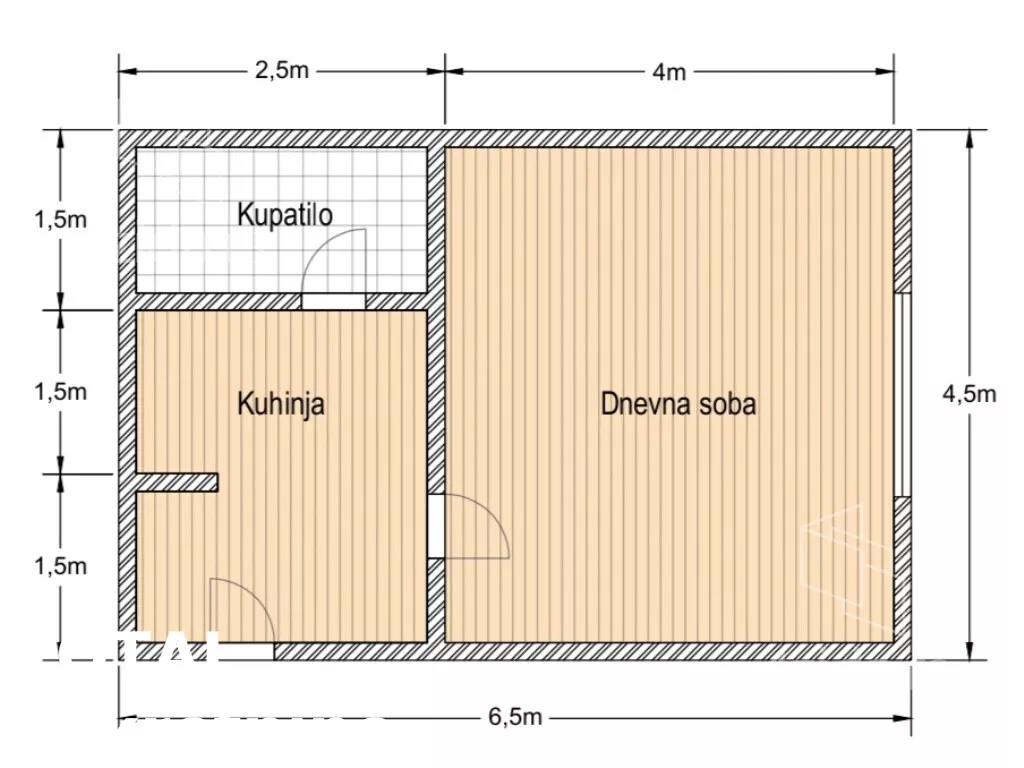 Jednosoban stan | 4zida