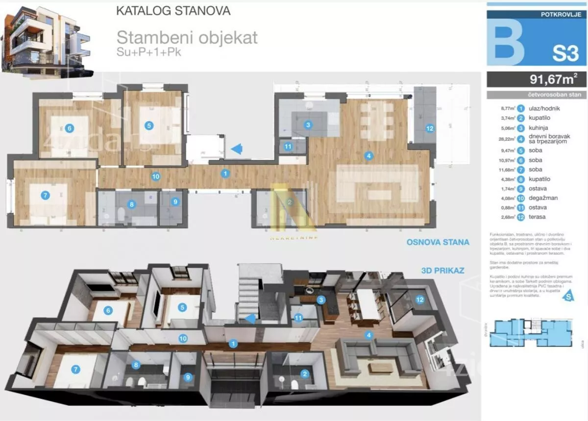 Četvorosoban stan | 4zida