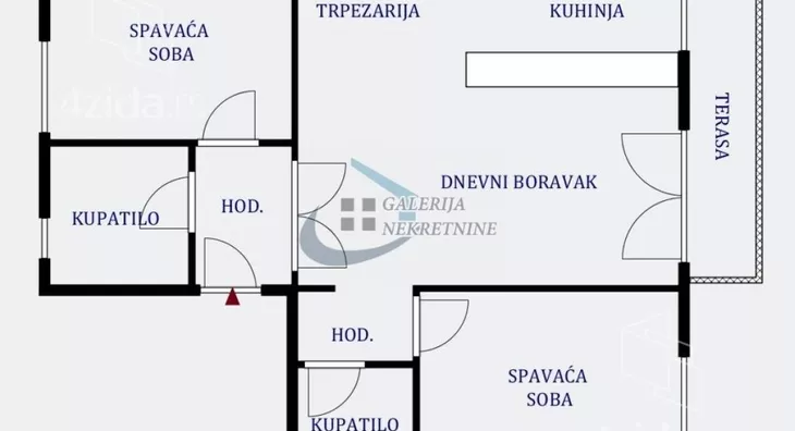 Trosoban stan | 4zida