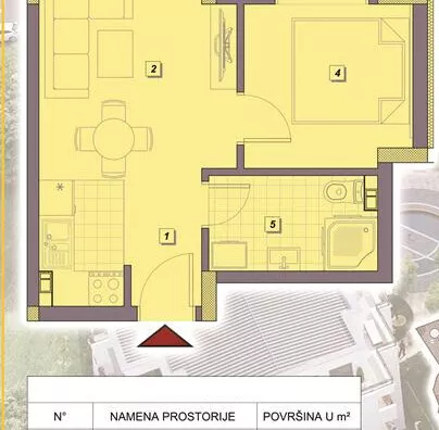 Jednoiposoban stan | 4zida