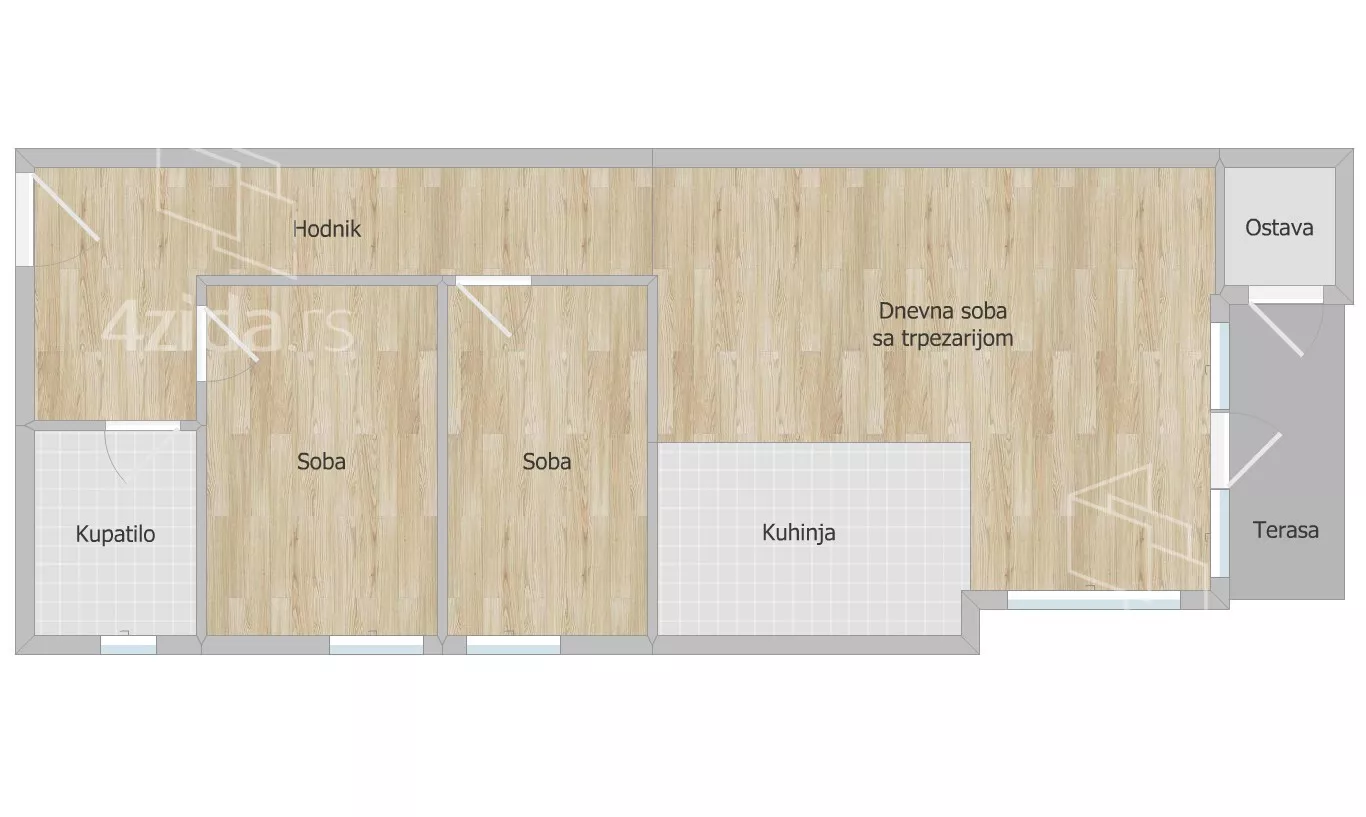 Trosoban stan | 4zida