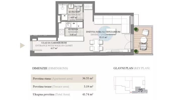 Jednosoban stan | 4zida