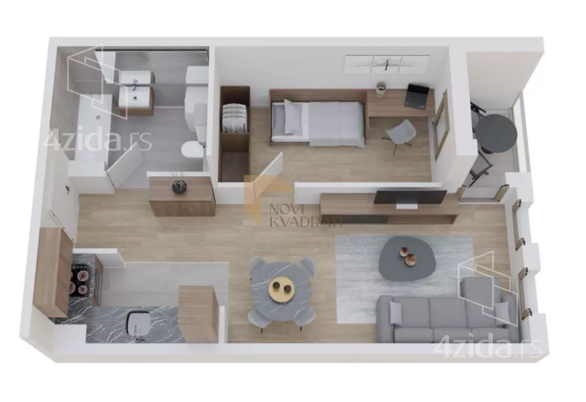 Dvosoban stan | 4zida