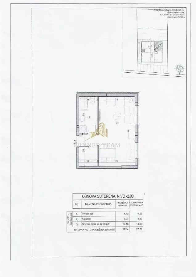 Jednosoban stan | 4zida